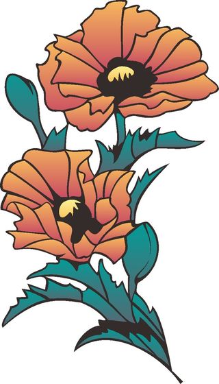 卡通动漫动画鲜花花草手绘海报名片免扣图片素材矢量图