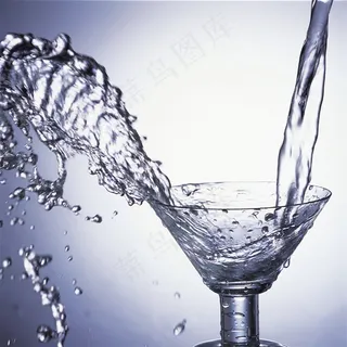 唯美流动的水素材图片