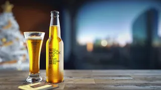 广告啤酒样机背景