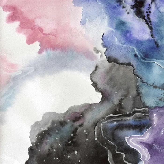 中国风水墨画背景高清图片