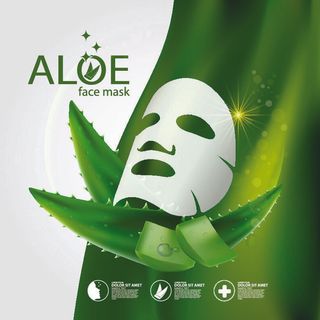广告绿色面膜介绍素材