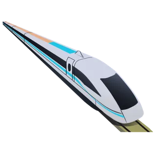 高铁列车动车动画免扣素材PNG