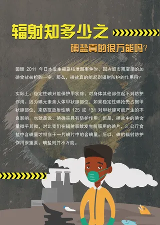 辐射知多少科普知识海报 