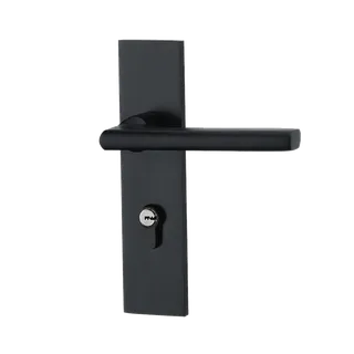 门锁 免扣 黑色门把手  门把手