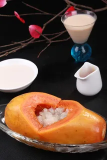 夏威夷木瓜炖雪蛤 (2)