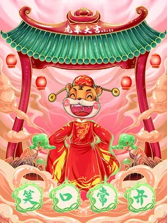 虎年新年海报展板psd模板新年快乐虎年大吉