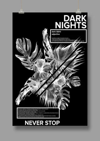 国外时尚 潮流海报 英文PSD海报