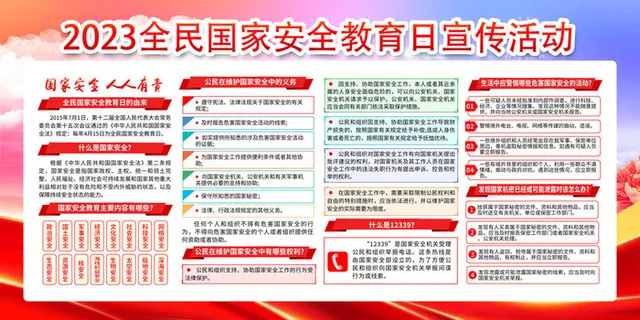 2023全民国家安全教育日宣传活动