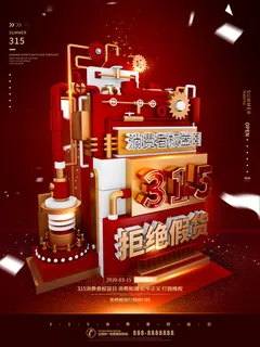 315打假宣传海报源文件