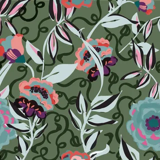 花卉唯美手绘花朵面料纹理手机壳布料面料印花服装矢量图案素材