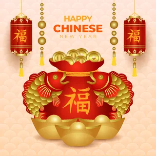 新年海报贺卡红包背景