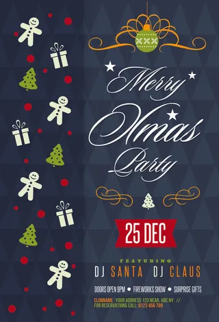 圣诞节背景广告PSD素材