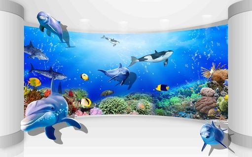 海底世界背景墙