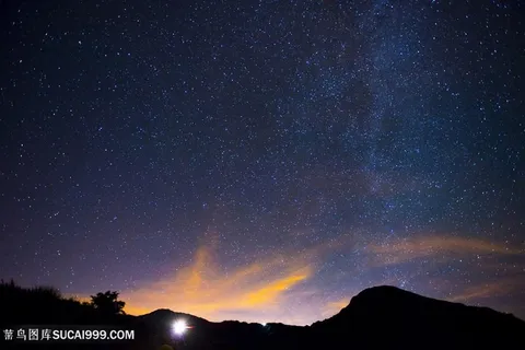 落日下的夜晚天空图片 落日下的夜晚天空图片
