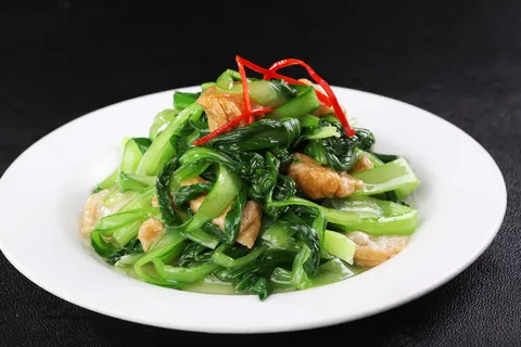 R01100小青菜炒面筋 (1) R01100小青菜炒面筋 (1)