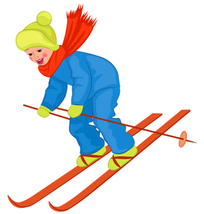 滑雪人物卡通