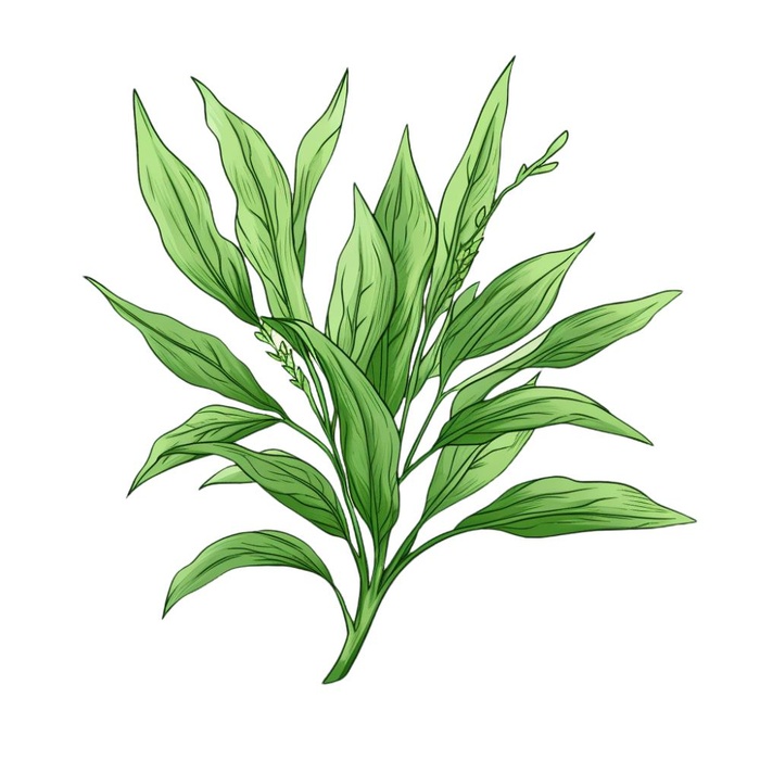 绿叶植物树叶茶壶免抠