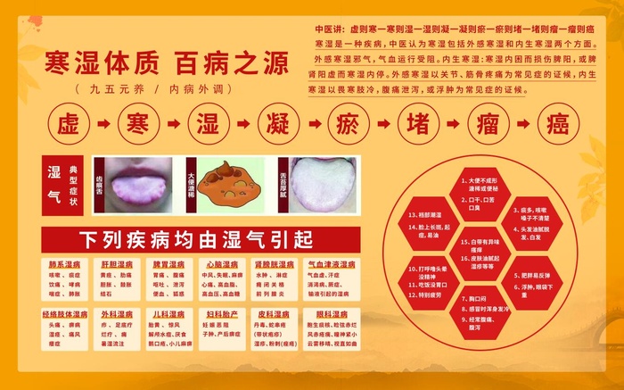 寒湿体质海报宣传psd模版下载