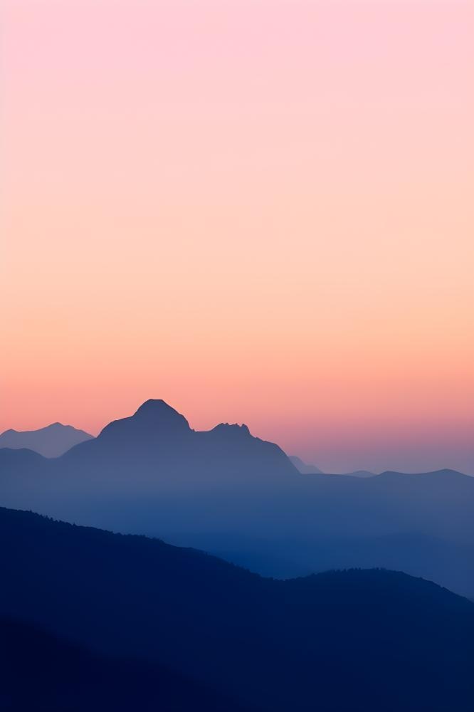 高山云雾意境背景