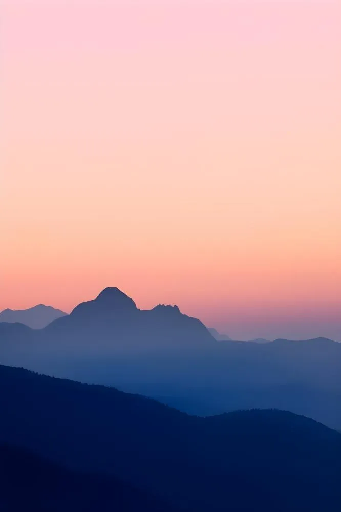 高山云雾意境背景