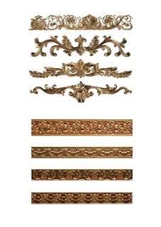 金色浮雕边框
