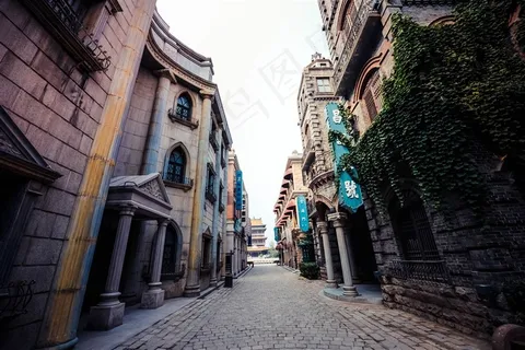 台儿庄古城欧式街景