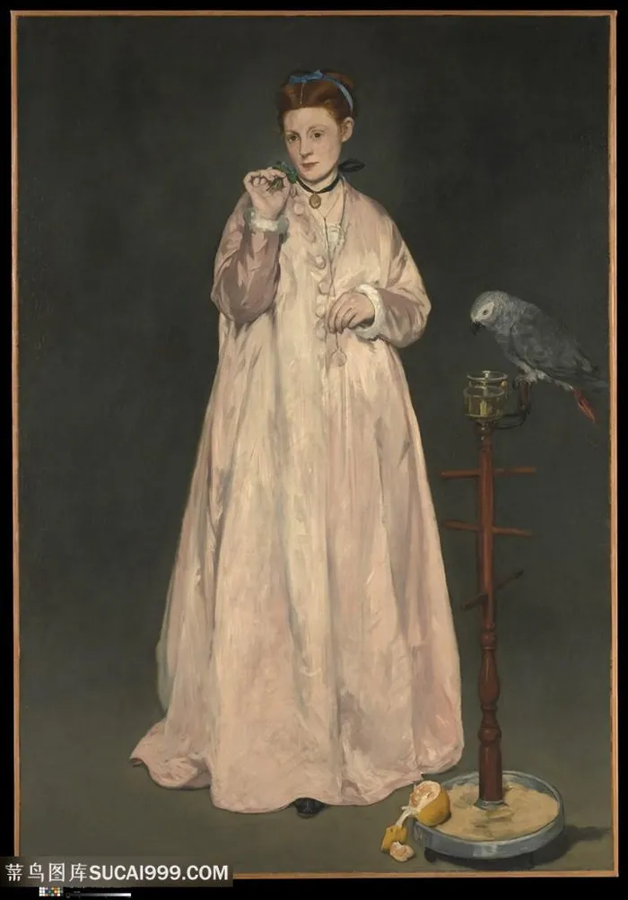 爱德华 · 马奈，英国小姐挂画油画图片