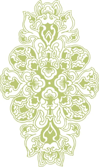 花古色古香古典古风花纹边框纹路矢量图