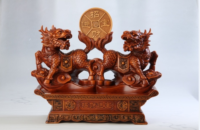 雕塑独角兽素材