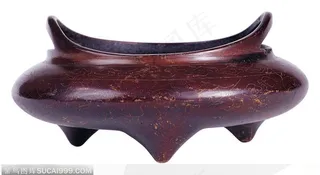 传统工艺-褐色的青铜罐