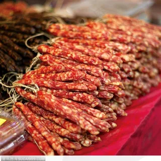 美味的熏香肠