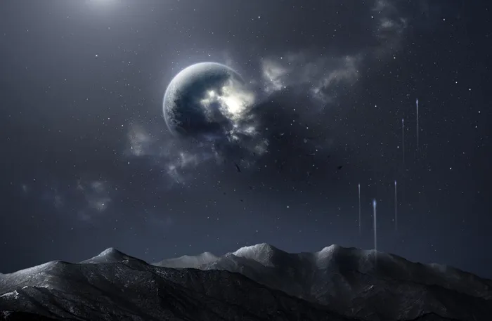 宇宙太空星球风景图片psd模版下载