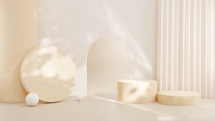 电商产品3D立体背景图主图场景 