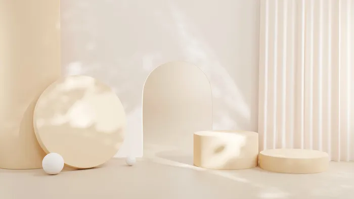 电商产品3D立体背景图主图场景 