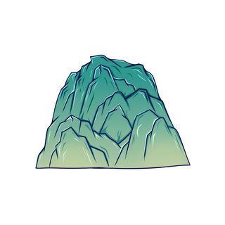 中国风国潮山水插画祥云中式手绘烫金线条元素png装饰背景PSD素材