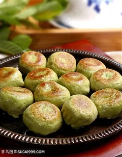 翡翠煎包的美食图片