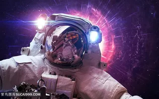 正在登陆的宇航员高清图片