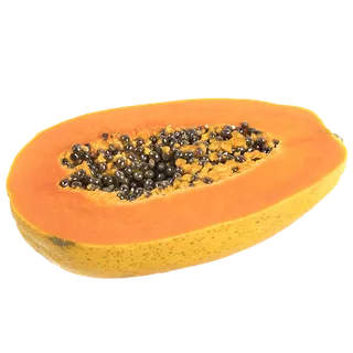 木瓜 (1)水果超市商品白底图免抠实物摄影png格式图片透明底