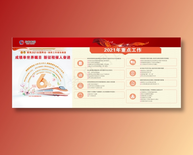 2020中国成绩单令世界瞩目cdr矢量模版下载
