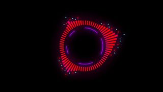 波动赛博朋克科技红色图案素材