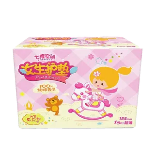七度空间 女生护垫 150mmx18片／包超市商品白底图免抠实物摄影png格式图片透明底