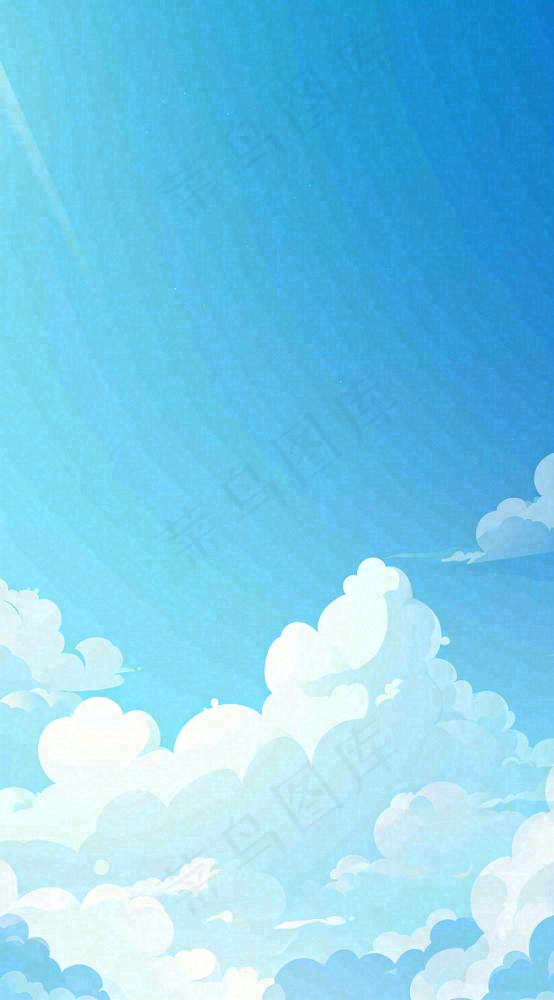 蓝天白云夏天
