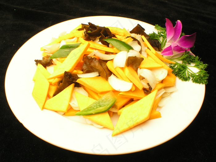 0761南瓜百合炒木耳