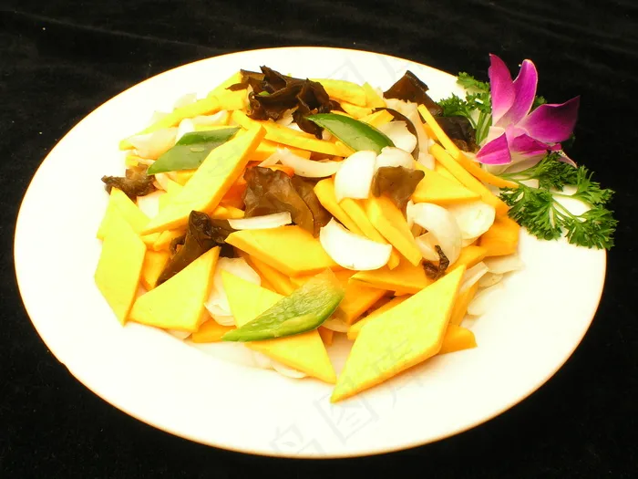 0761南瓜百合炒木耳