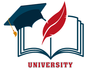 书本博士帽毛笔卡通少儿兴趣班