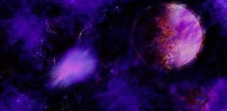 元宇宙世界天空背景墙风景