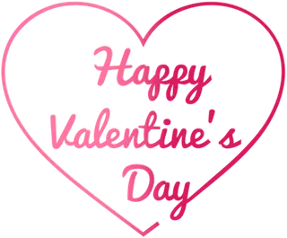 情人节心形艺术字