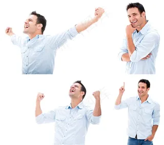 年轻帅气的男士