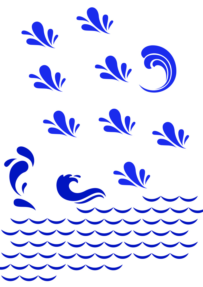 水滴水花水浪