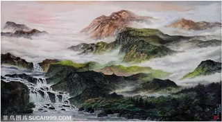 彩云水间79cm×110cm